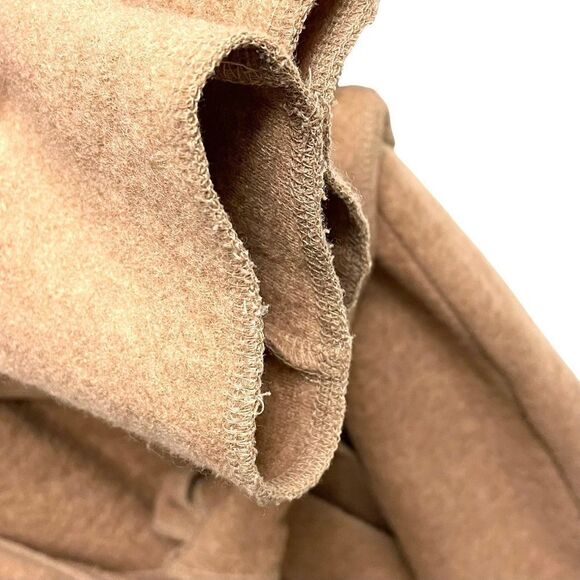 JACOB Vintage Wool Waterfall Wrap Cardigan Sweater Camel S - Picture 5 of 12